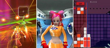 REZ (2001 DC/PS2), Space Channel 5 ( 1999 DC) und Lumines (2005 PSP)