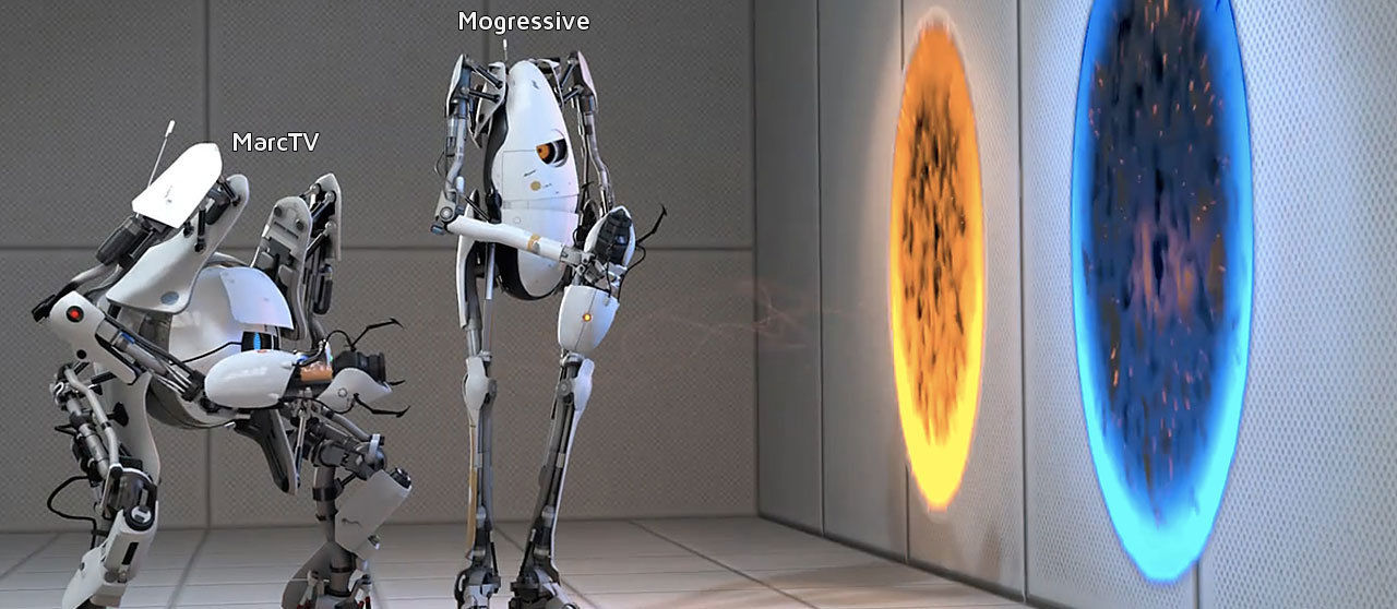Portal 2 Coop - Atlas und P-Body