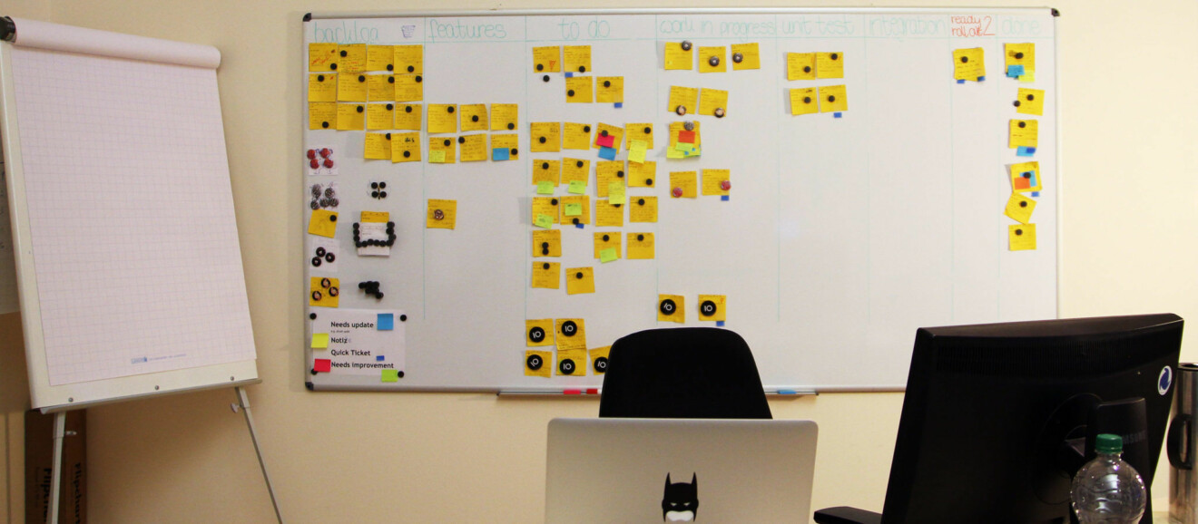 Kanban Board für Agile Softwareentwicklung