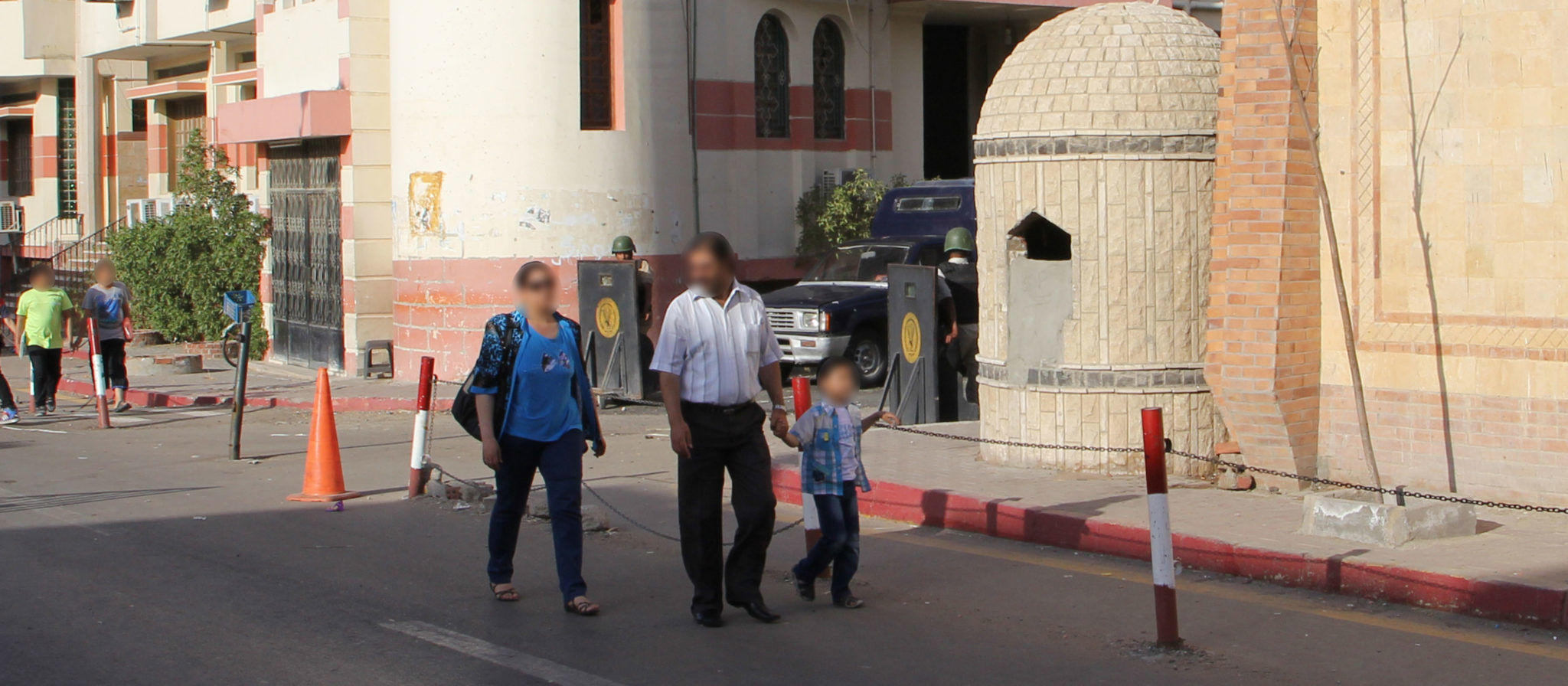 Eines der wenigen Bilder der Militärpolizei überall in Hurghada City