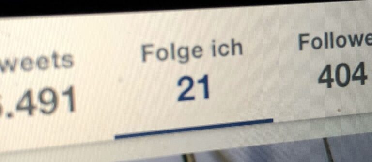 Folge weniger Leuten auf Twitter