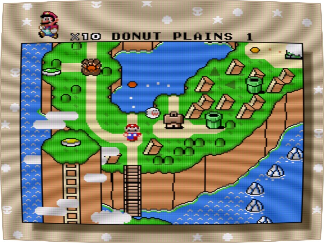 Super Mario World auf der RecalBox mit dem Retro-Filter