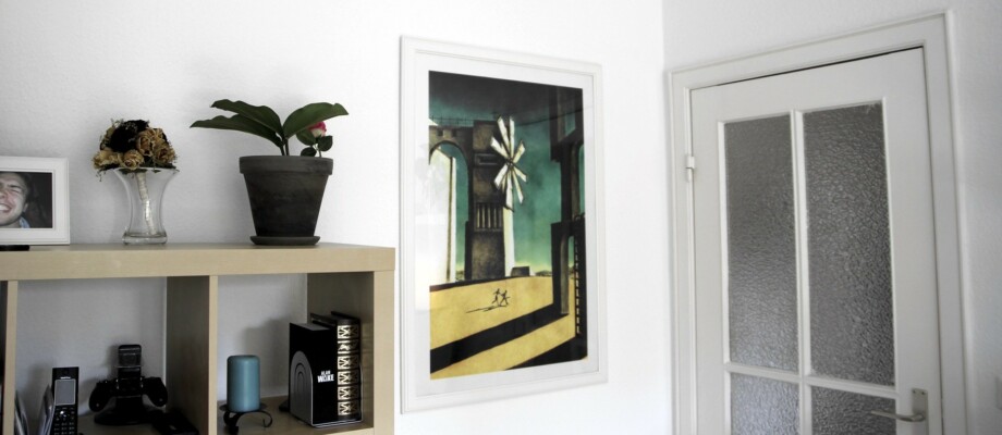 PS2 Cover ICO gerahmt, Kunstdruck 90x60cm