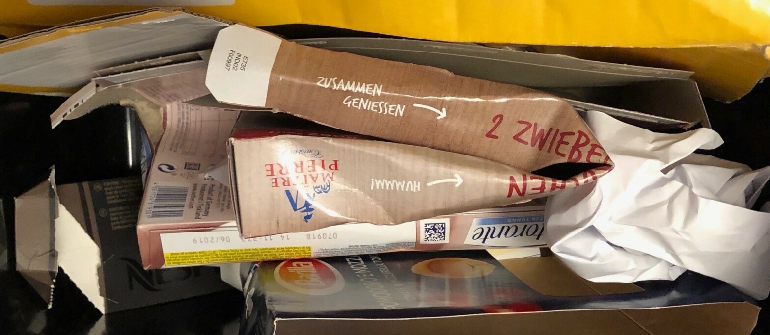 Keine Originalverpackungen aufheben