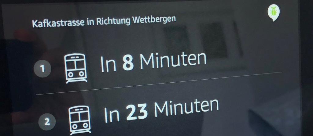 Mein erster Alexa-Skill: Abfahrten Kafkastraße