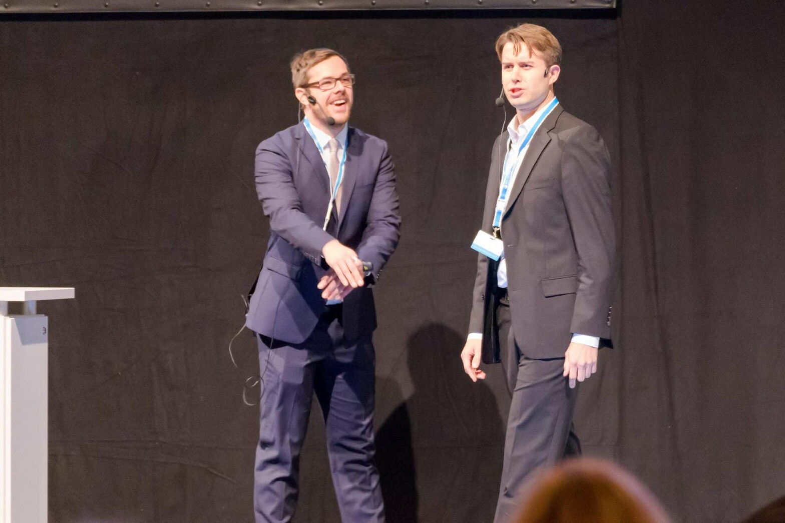 Marc auf dem TicketingSummit 2015 beim Rappen. Ja, wirklich.
