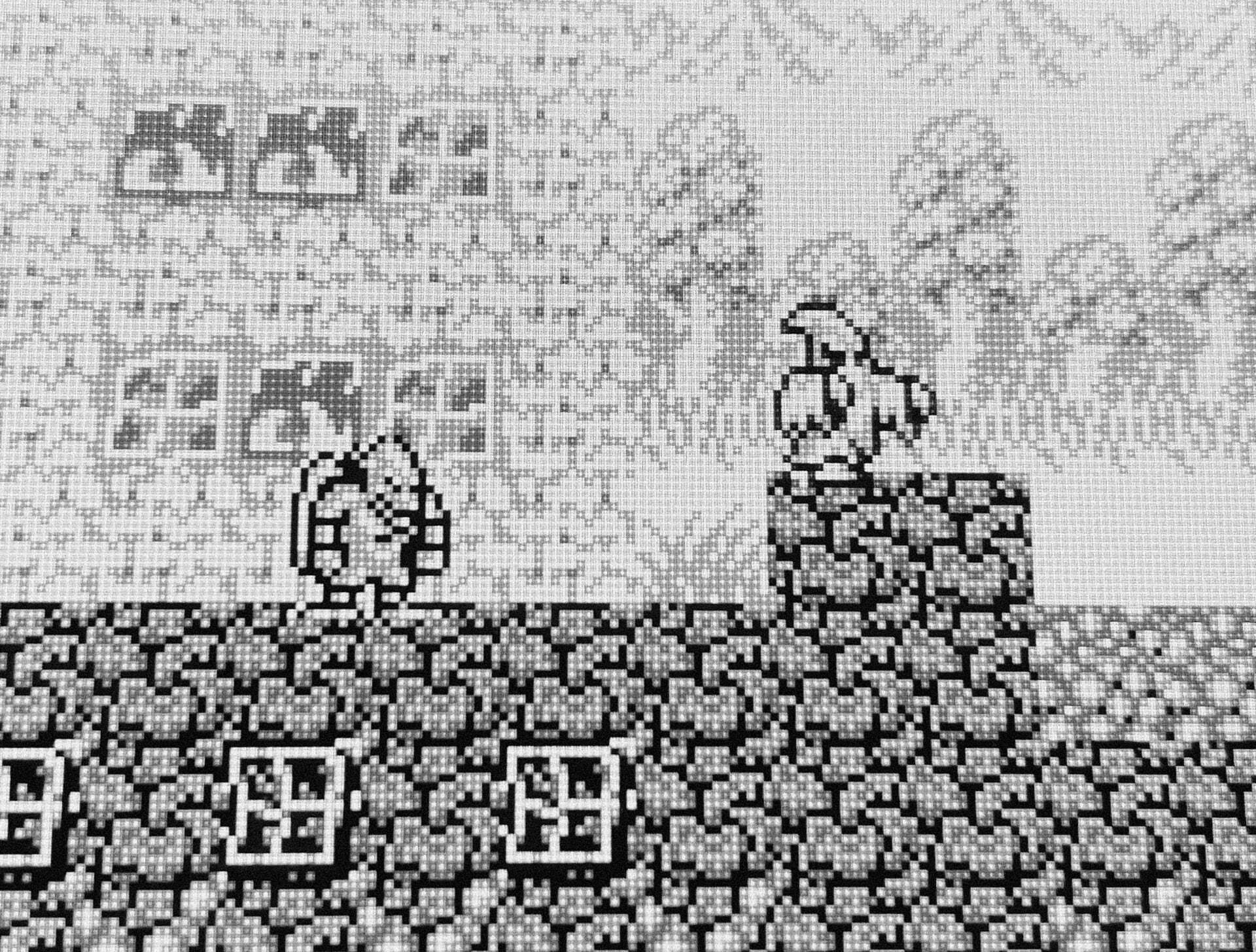 Gargoyle's Quest auf dem Game Boy mit DOT Matrix Shader auf dem RG351V.