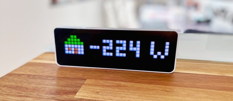 Ulanzi Awtrix und ioBroker: Hausstromverbrauch in Echtzeit für Balkonkraftwerk anzeigen