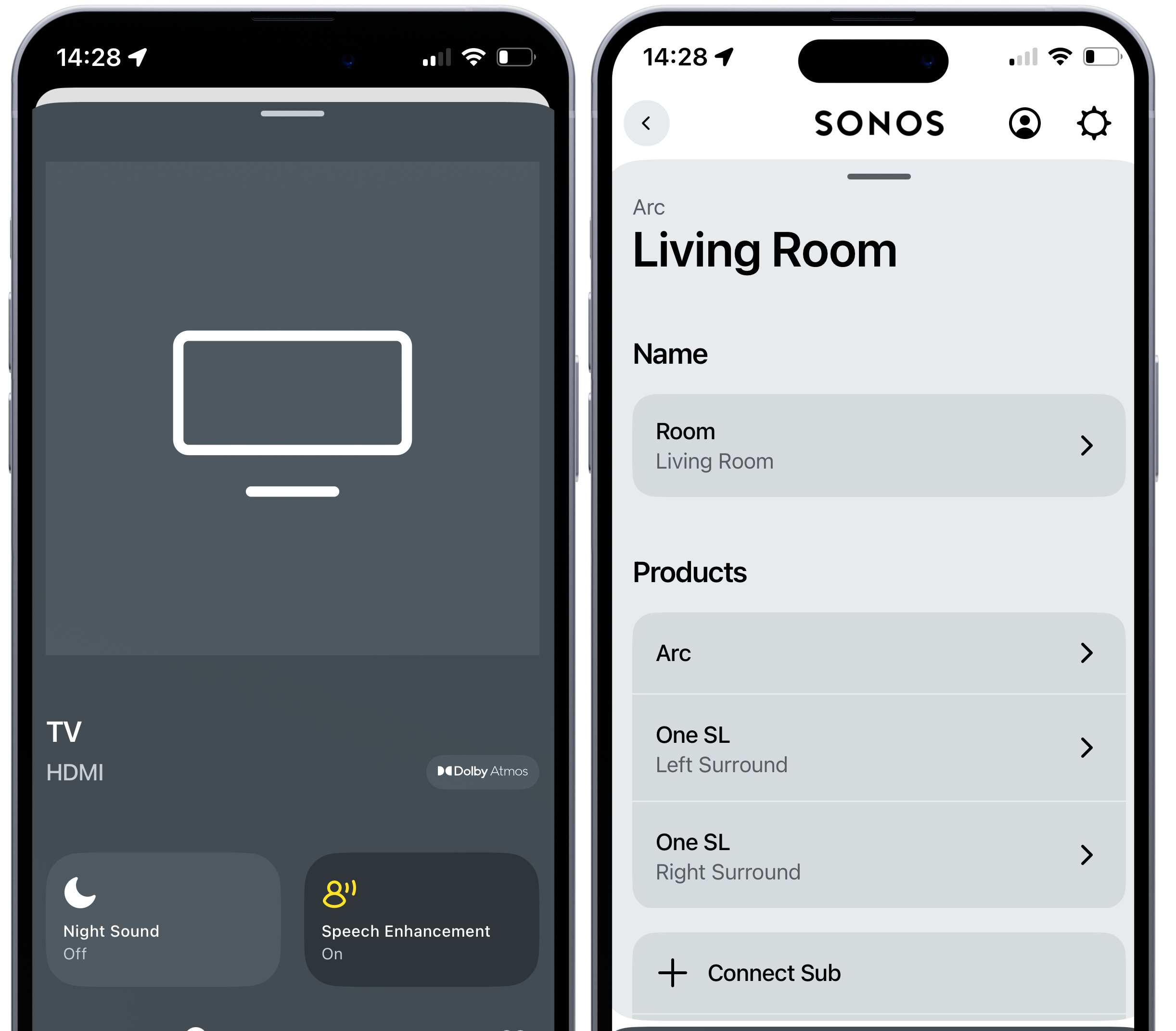 Die Sonos-App: Die habe ich nur zur Einrichtung genutzt