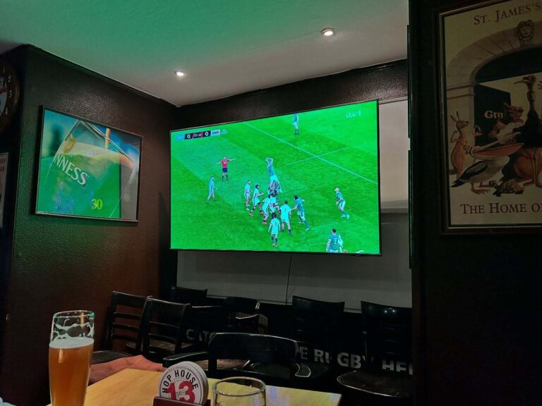 Rugby im Irish Pub mit den Kollegen