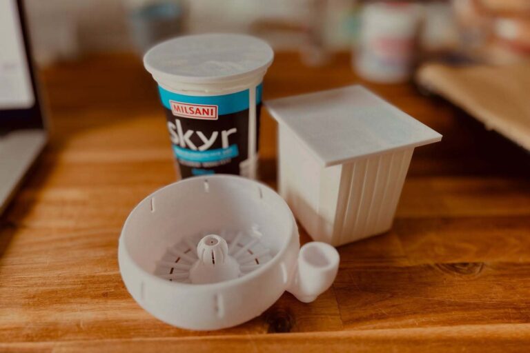 Berry Washer und Abdeckungen für Skyr und Quark aus dem 3D Drucker