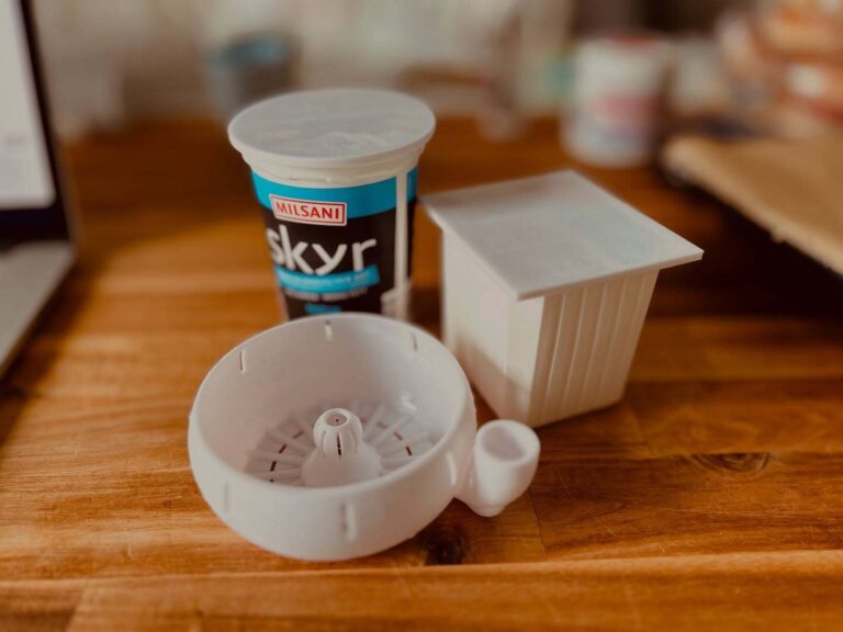 Berry Washer und Abdeckungen für Skyr und Quark aus dem 3D Drucker