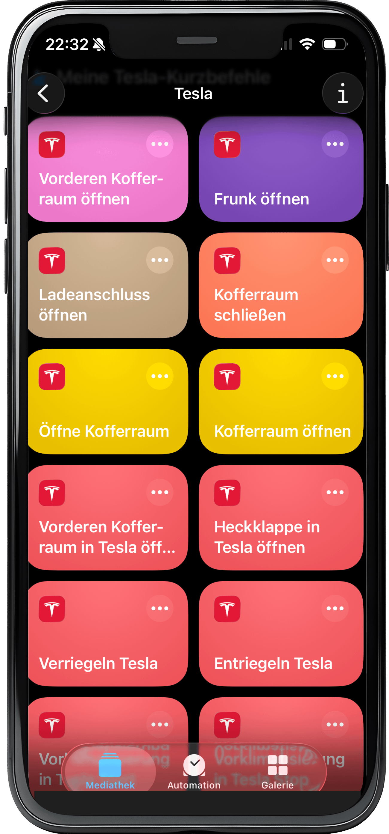 Die Tesla-Shortcuts sind super praktisch